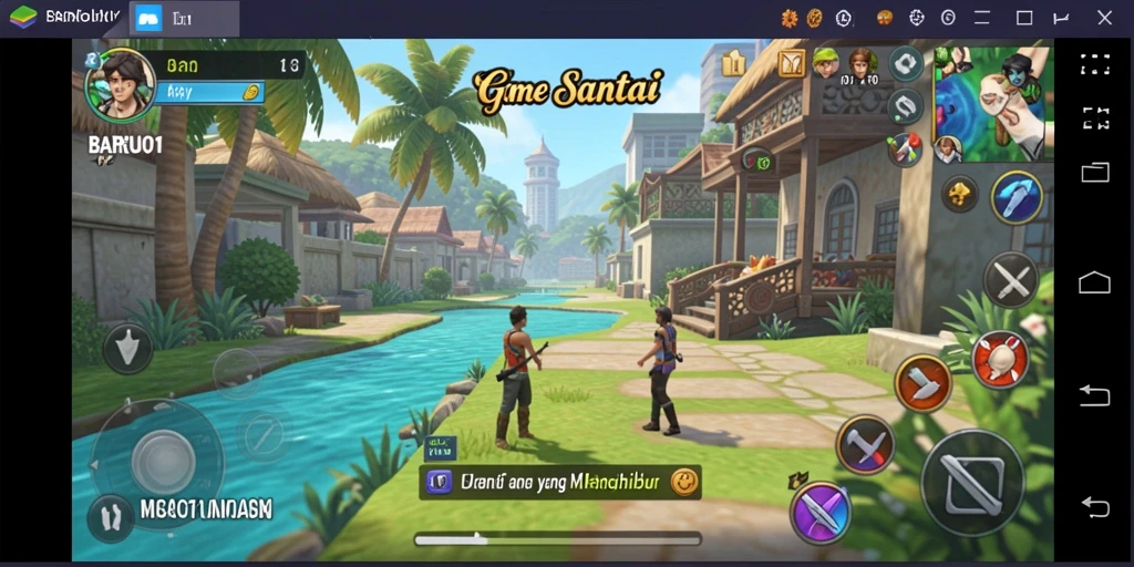Tampilan gameplay <strong>BARU01</strong> yang cerah dan menarik.
