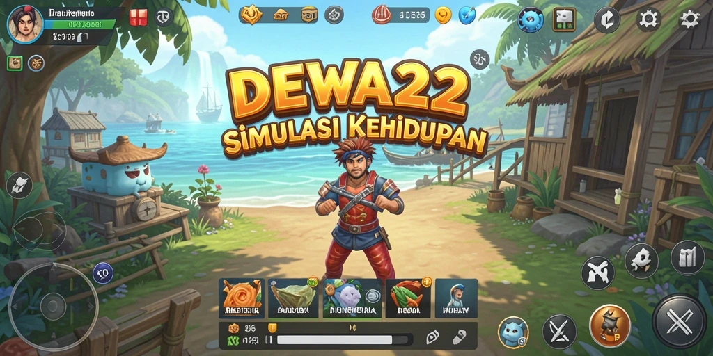 Tampilan menarik dari gameplay DEWA22 dalam dunia simulasi.