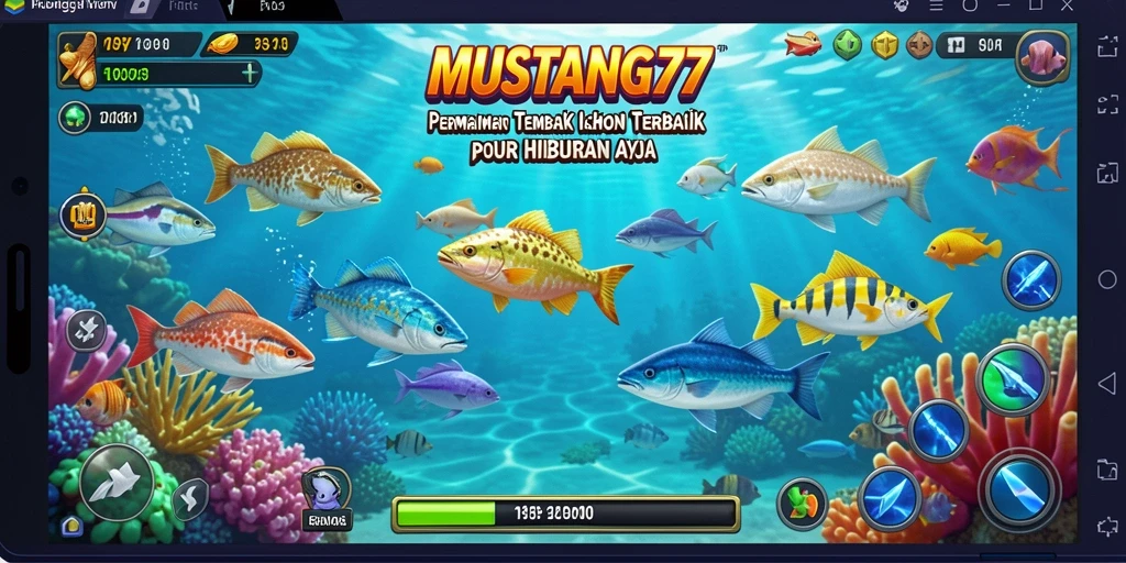 Gameplay seru dalam MUSTANG77 yang menampilkan aksi Tembak Ikan.