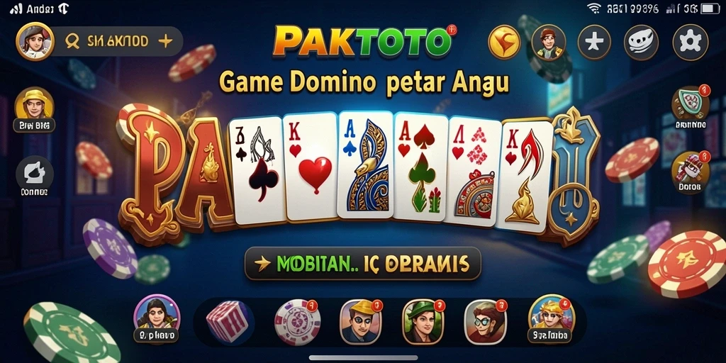 Tampilan gameplay PAKTOTO yang menarik dengan tema Domino.