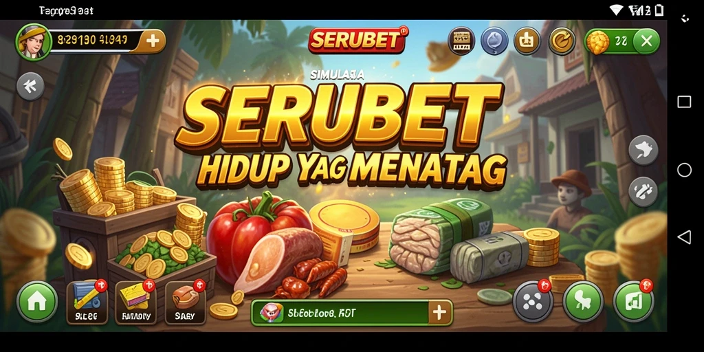 Tampilan gameplay SERUBET yang menarik dalam dunia simulasi.