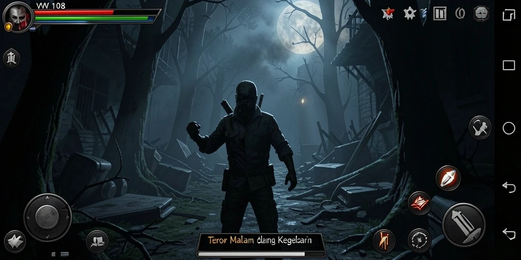 Cuplikan gameplay VW108 menampilkan suasana mencekam dan elemen horror yang menggugah adrenalin.