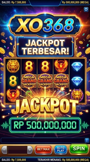 Tampilan antarmuka pengguna xo368 yang sederhana dan efisien.